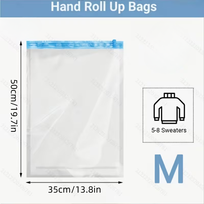Durable Budget-Friendly Compression Bag with Double Zipper Seal - MEDIUM