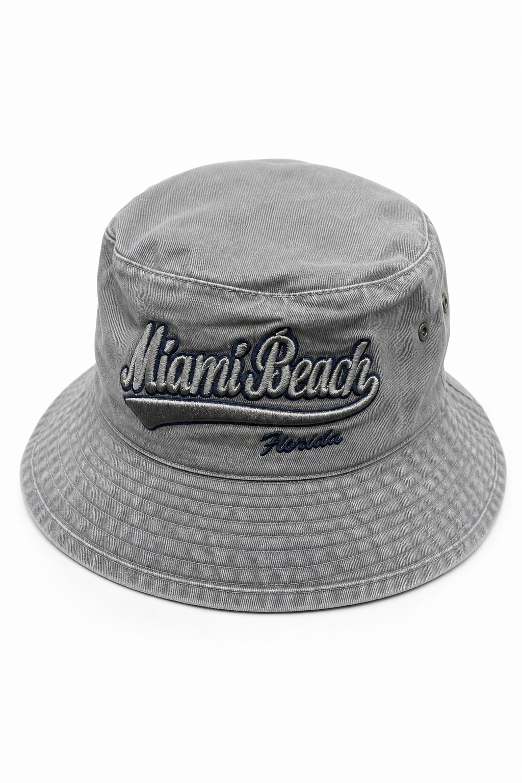 Casual Miami Beach Embroidered Bucket Hat - Perfect Tourist Souvenir - Image 1