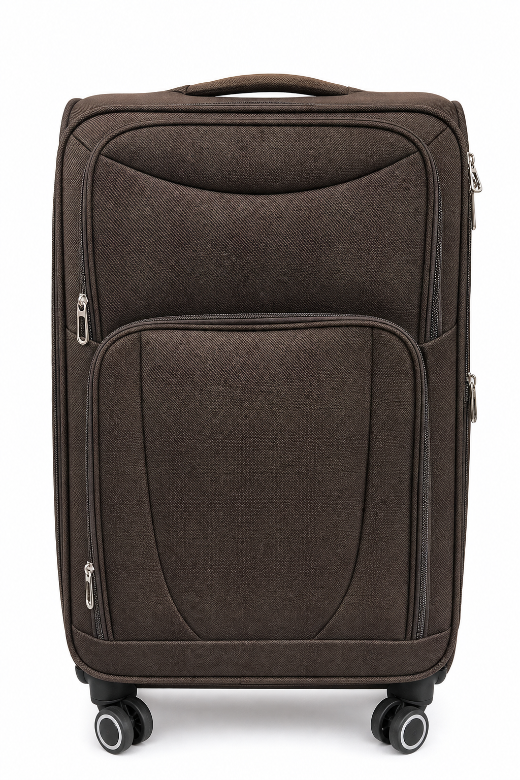 Durable Budget-Friendly Checked Suitcase with 4-Wheel Spinner Mobility - Image 2