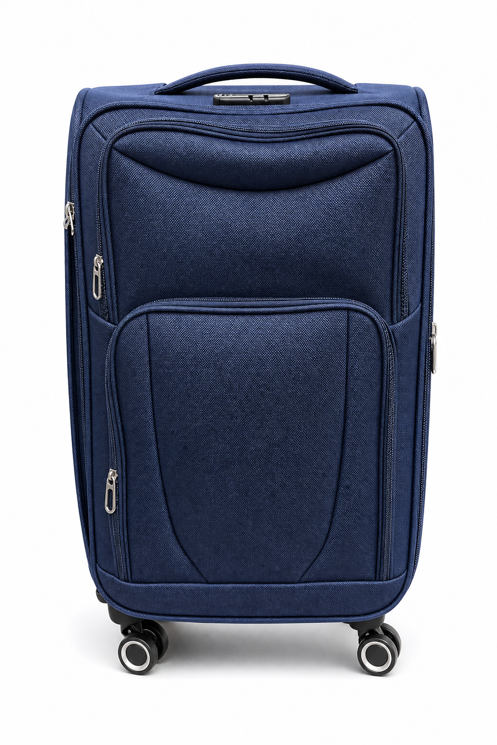 Durable Budget-Friendly Checked Suitcase with 4-Wheel Spinner Mobility - Image 3
