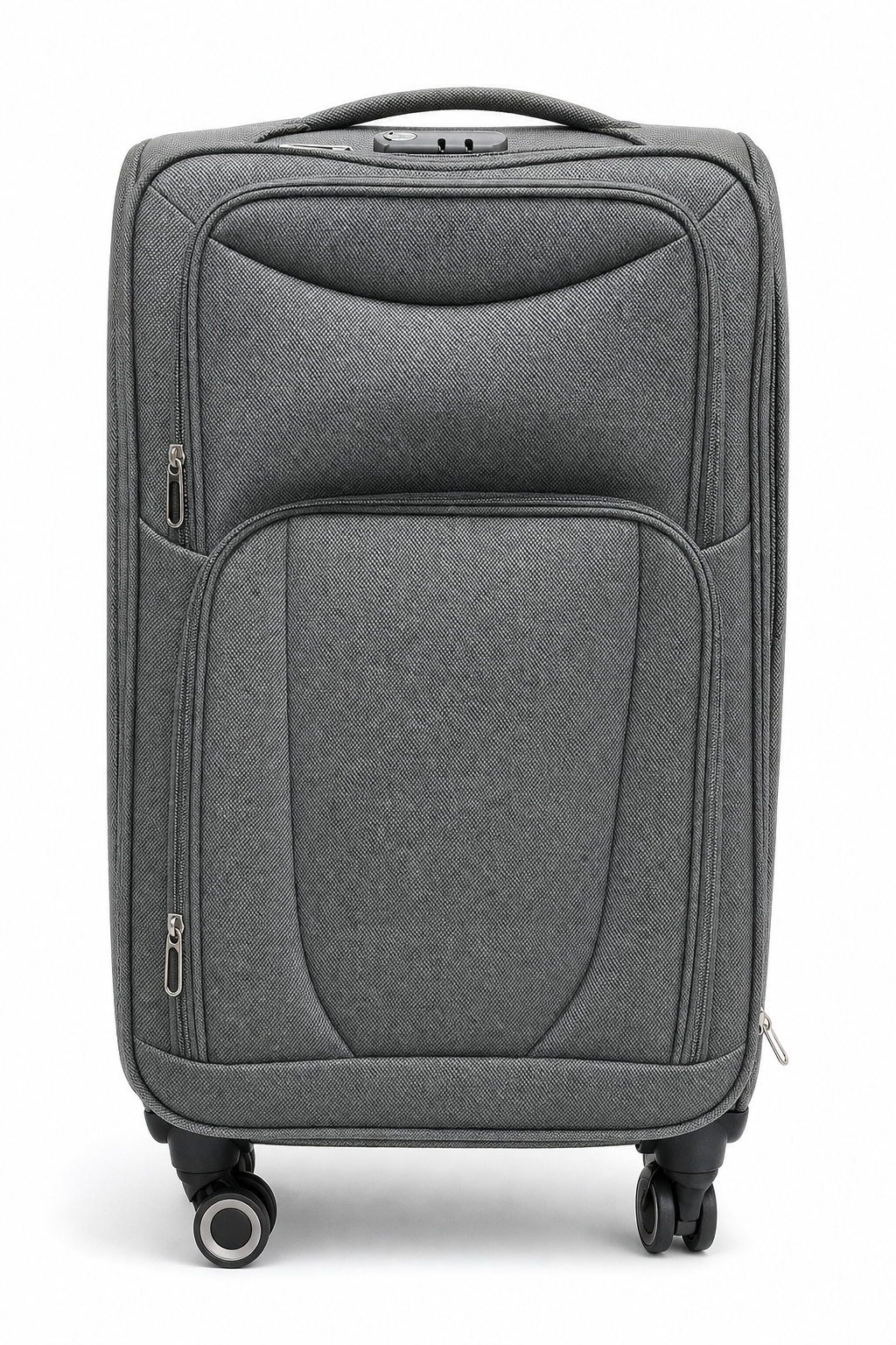 Durable Budget-Friendly Checked Suitcase with 4-Wheel Spinner Mobility - Image 4