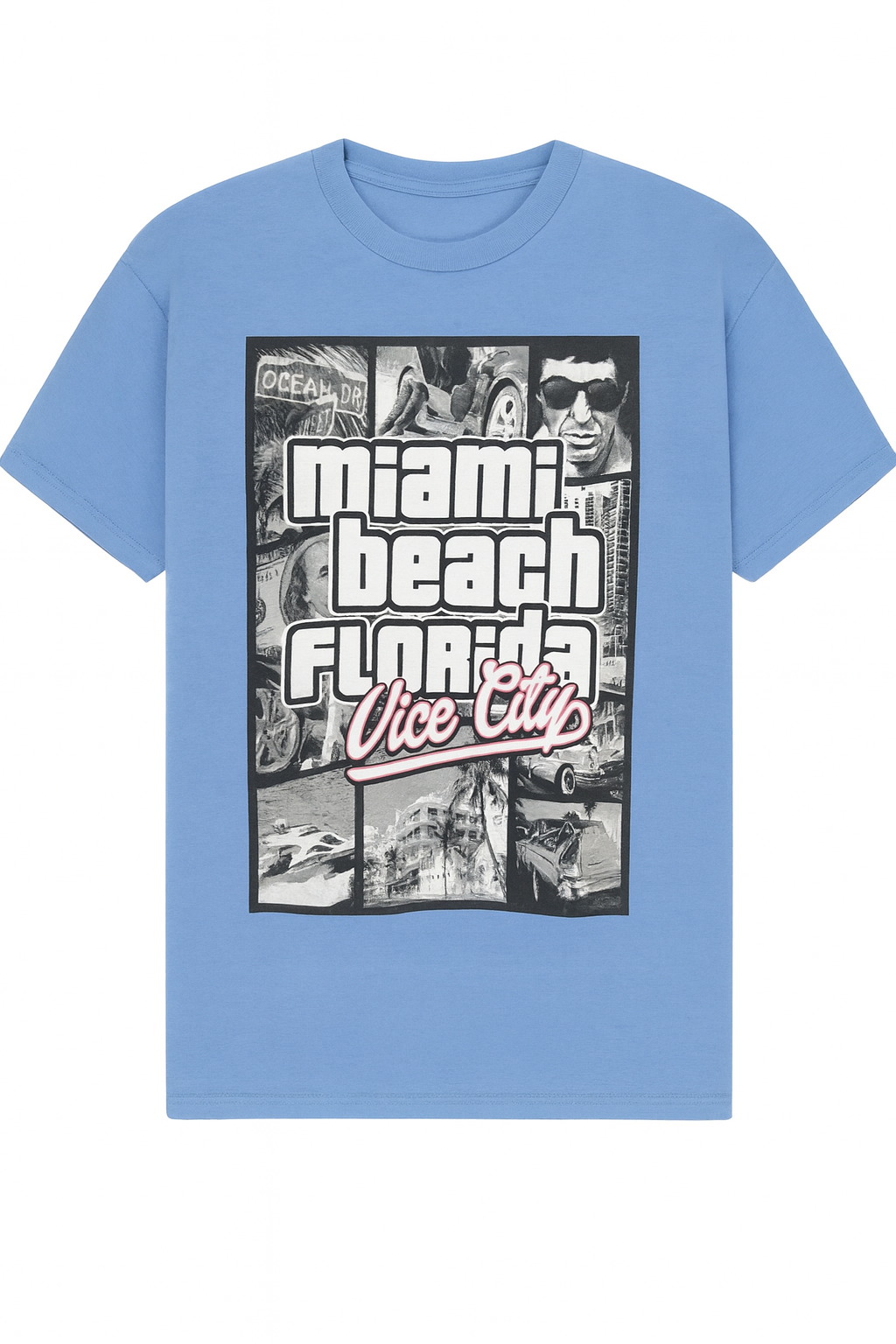 Miami Beach Florida - Vice City Graphic T-Shirt - Image 1