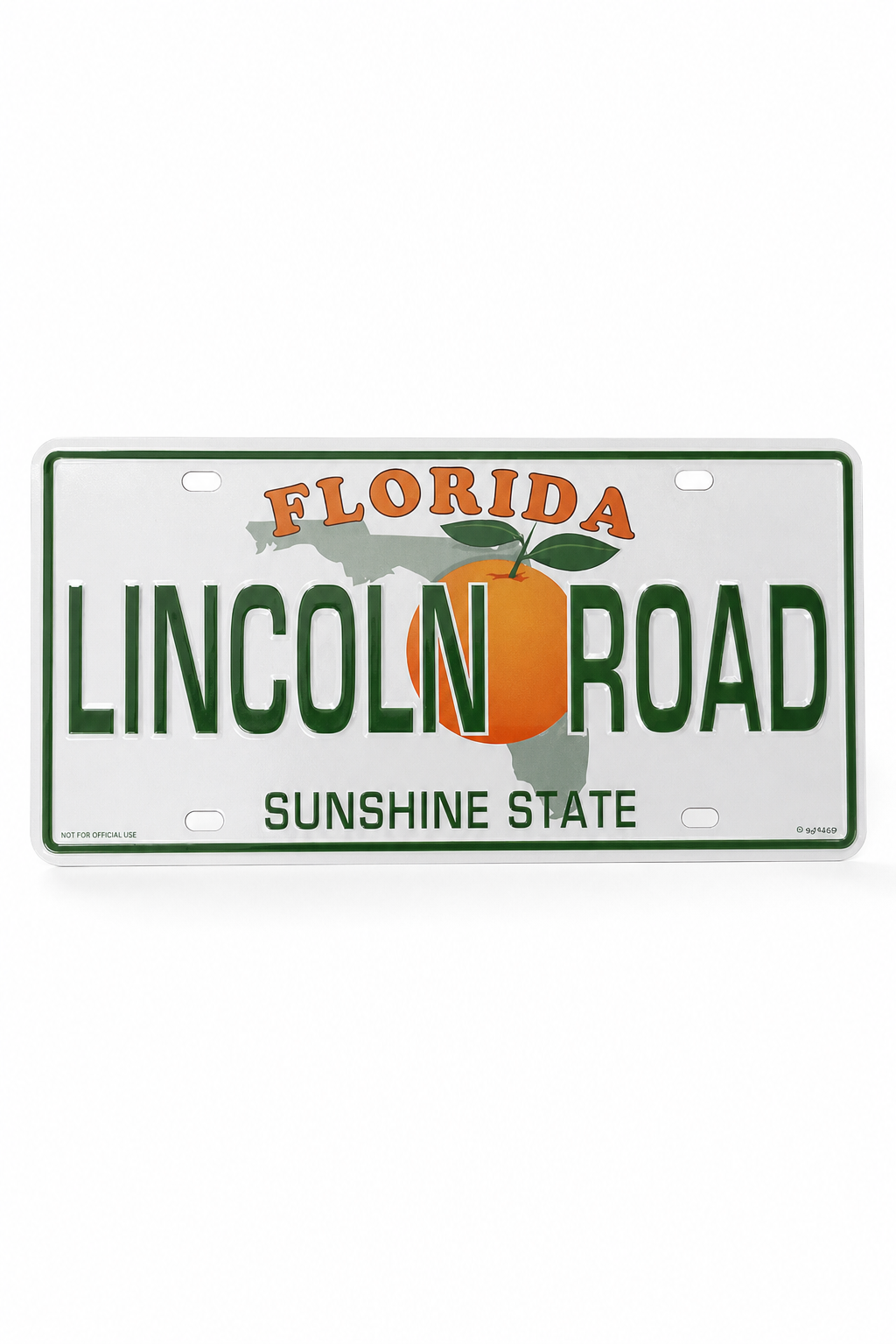Florida Lincoln Road Decorative License Plate Souvenir - 12 × 6 inches - Image 1