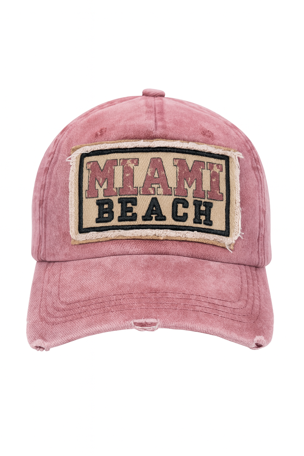Miami Beach Vintage Style Cap - Adjustable, Trendy, Comfortable - Image 1