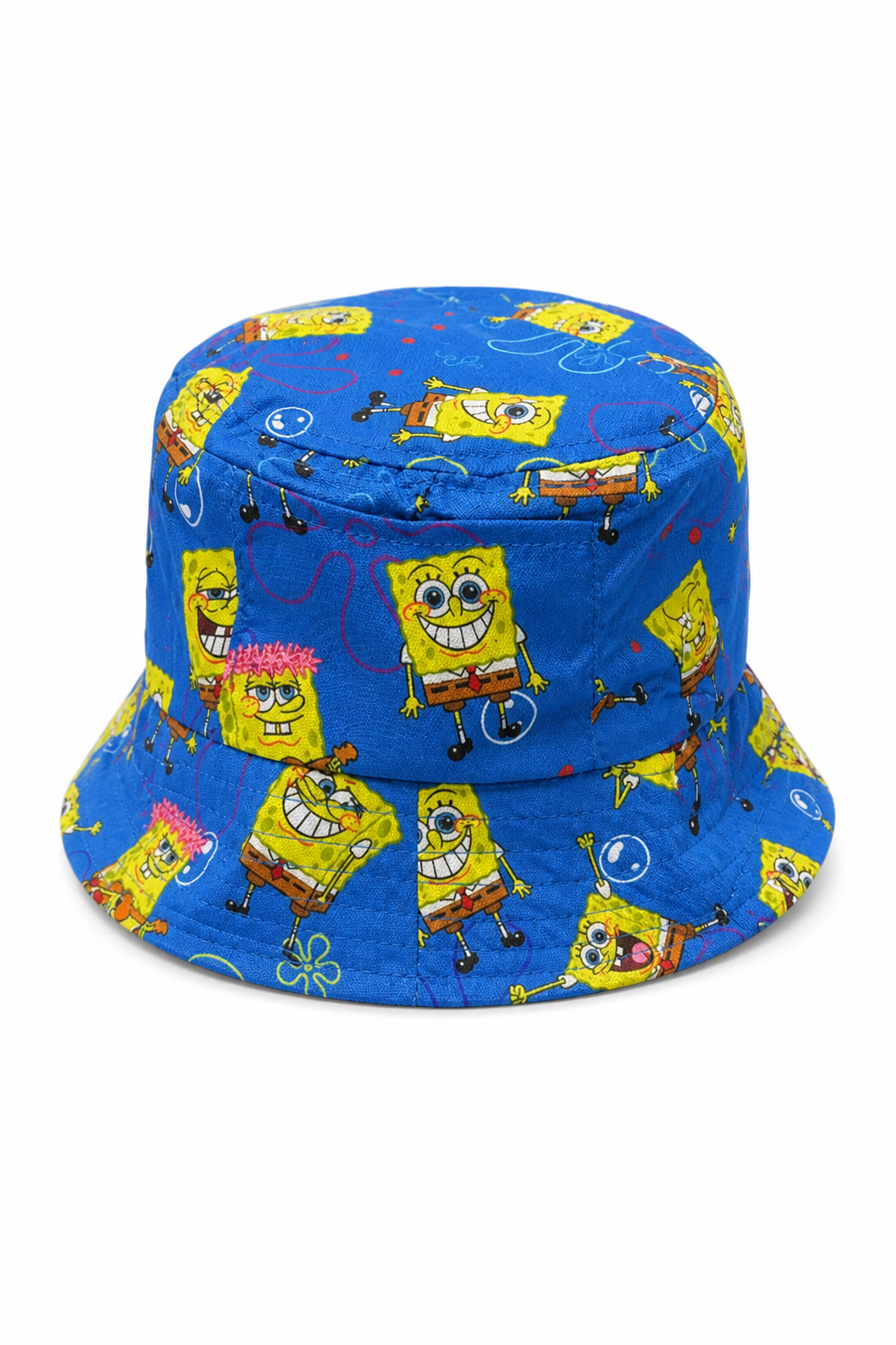 Colorful SpongeBob SquarePants Casual Bucket Hat for Tourists - Image 1