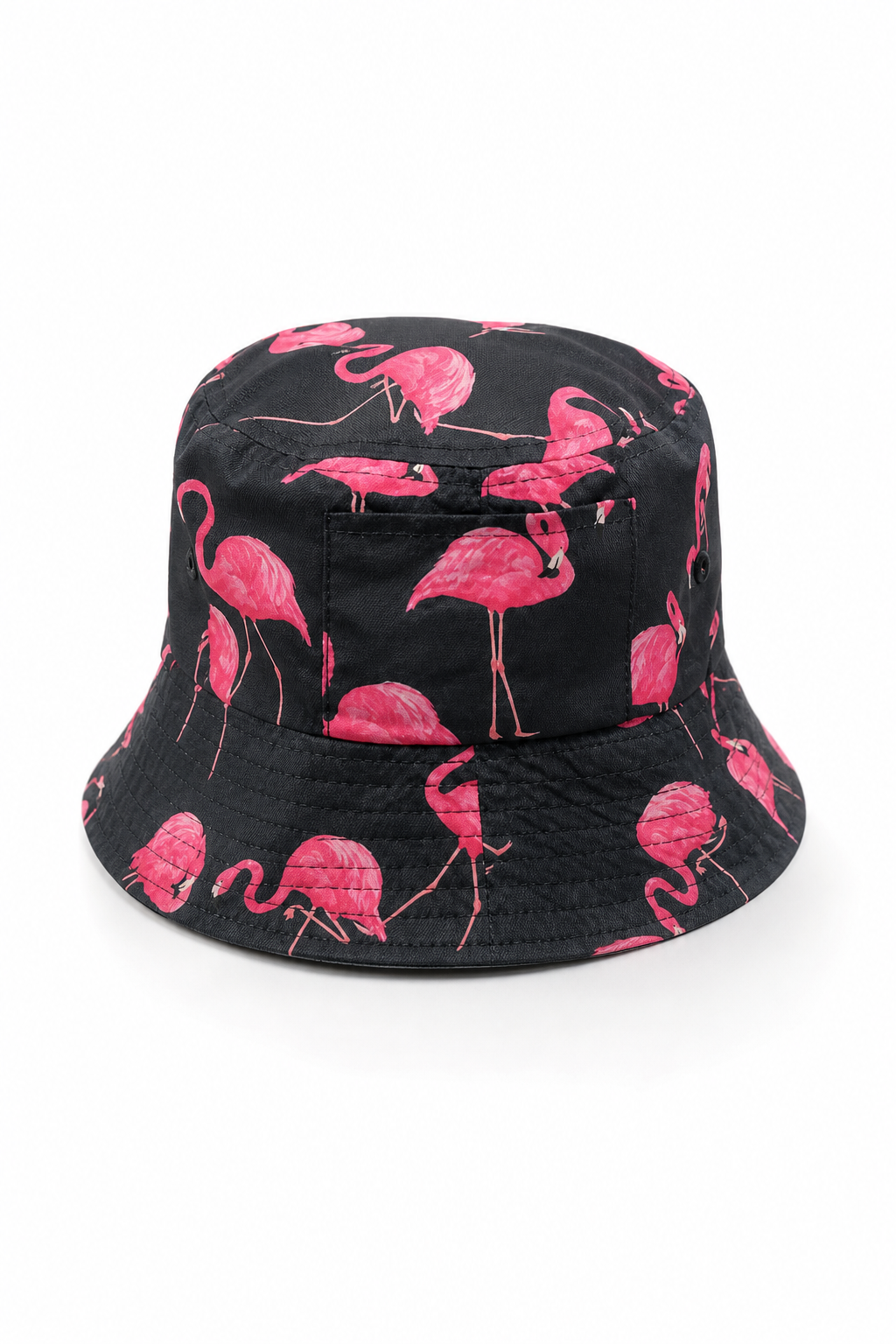 Uzzi Flamingo Print Bucket Hat - Lightweight Casual Summer Accessory - Image 1