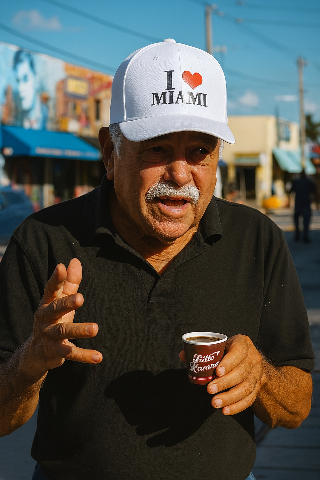 I Love Miami White Baseball Cap - Stylish Souvenir Hat - Image 2