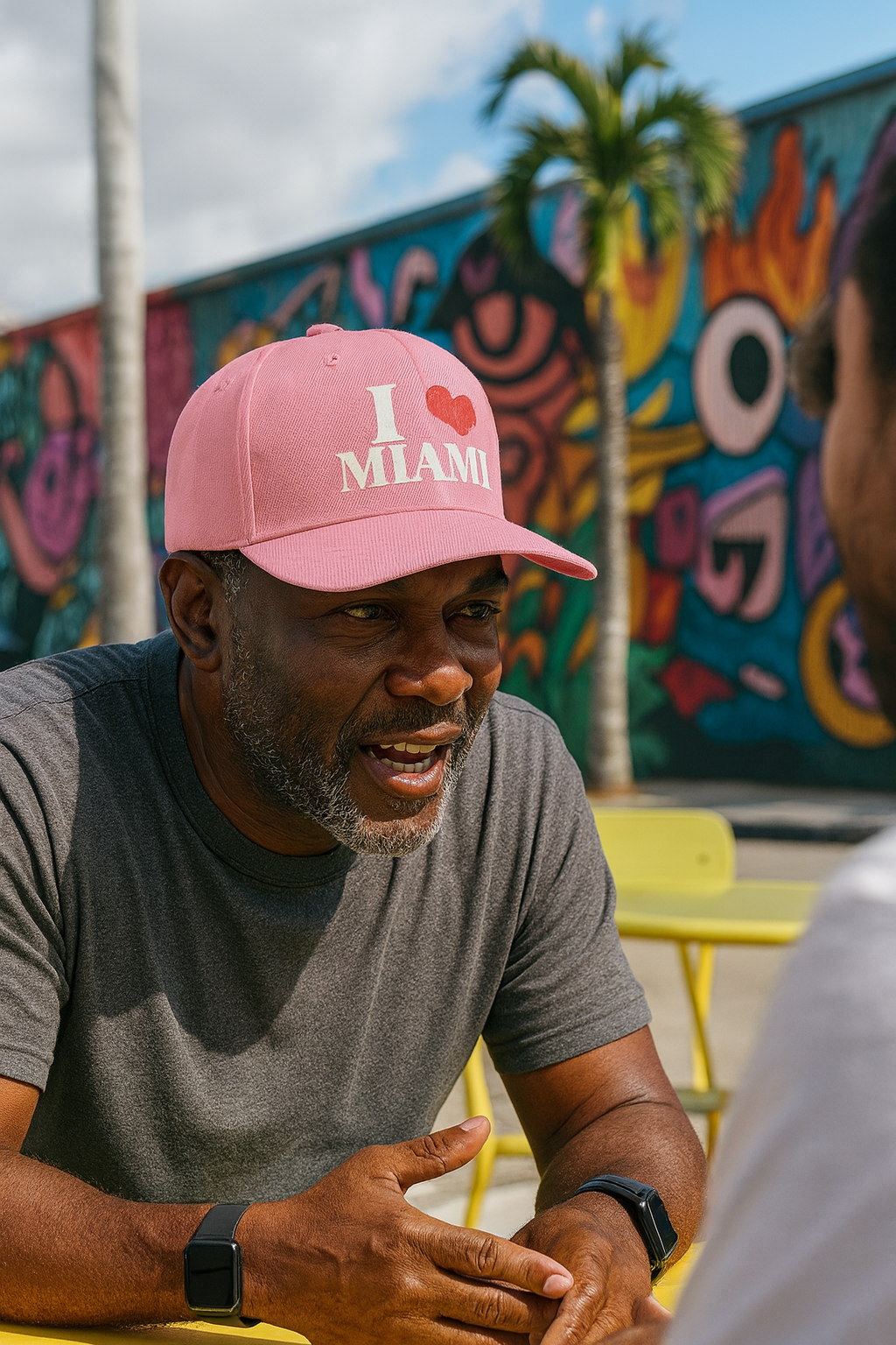 I Love Miami Pink Baseball Cap - Trendy Souvenir Hat - Image 2