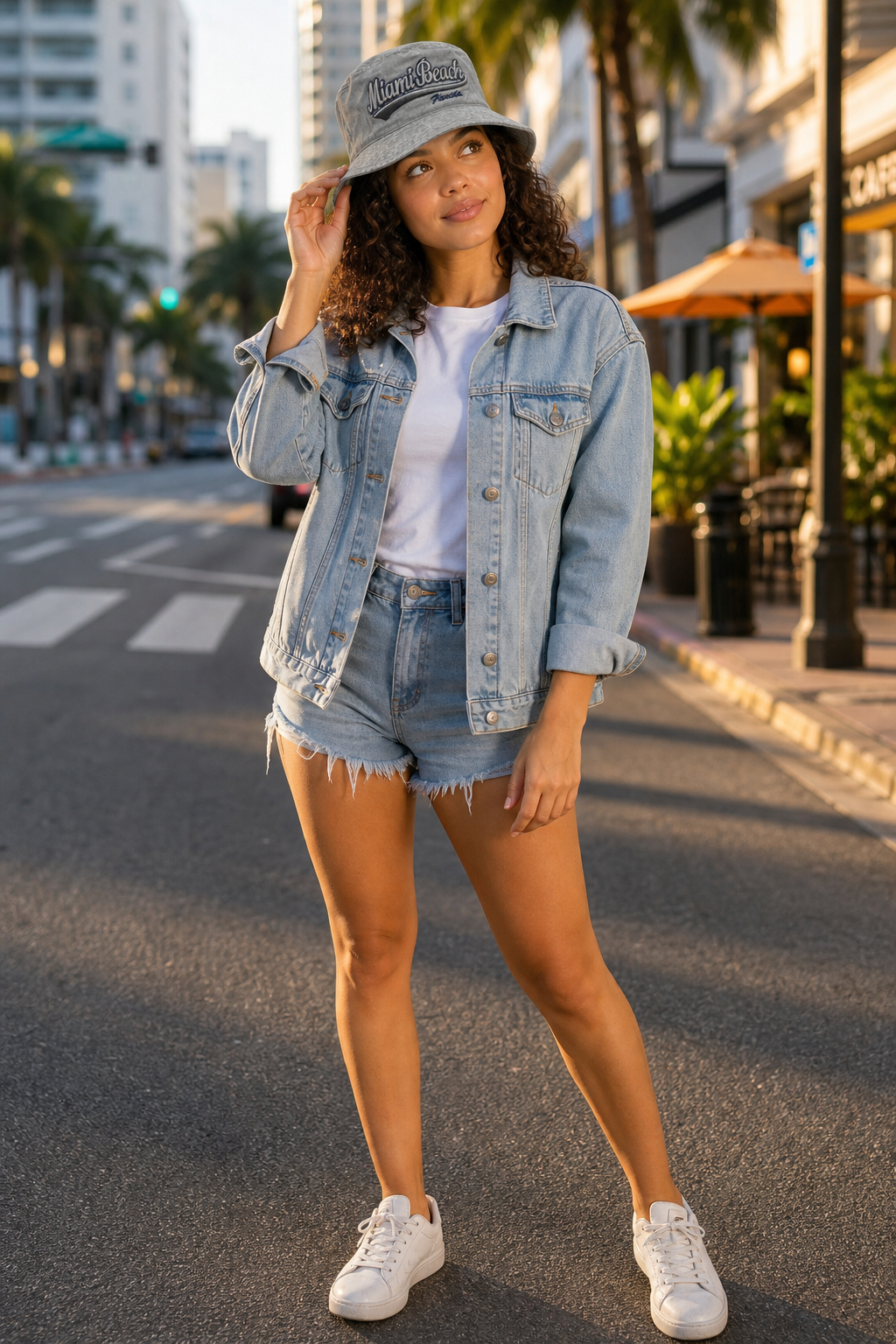 Casual Miami Beach Embroidered Bucket Hat - Perfect Tourist Souvenir - Image 2