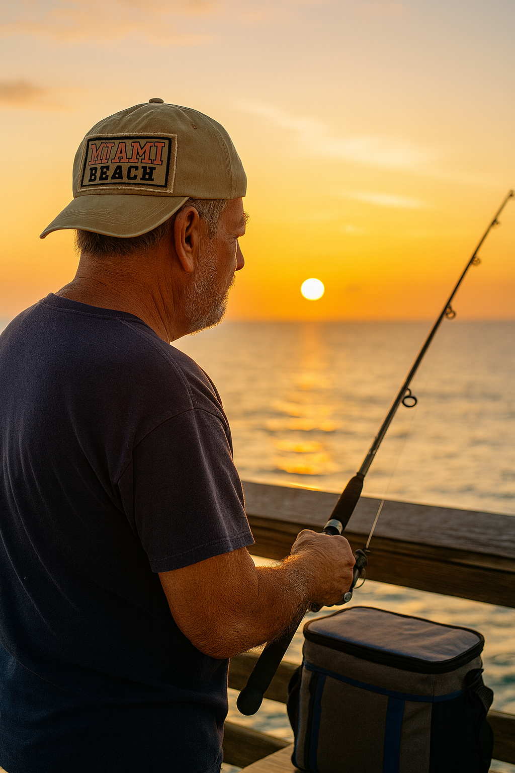 Miami Beach Vintage Style Cap - Trendy & Comfortable Headwear - Image 3
