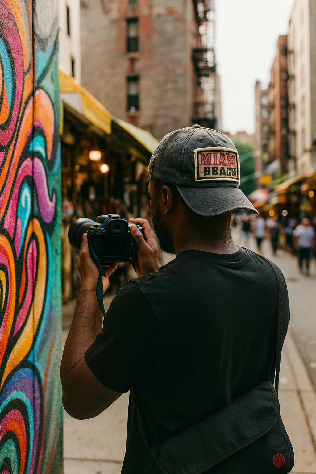 Vintage Miami Beach Distressed Cap - Stylish and Trendy - Image 2