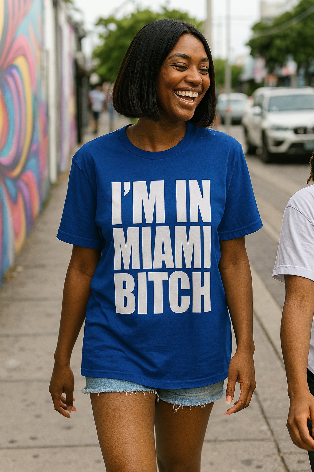 I'm in Miami Graphic Crop Top - Bold Statement Tee - Image 4