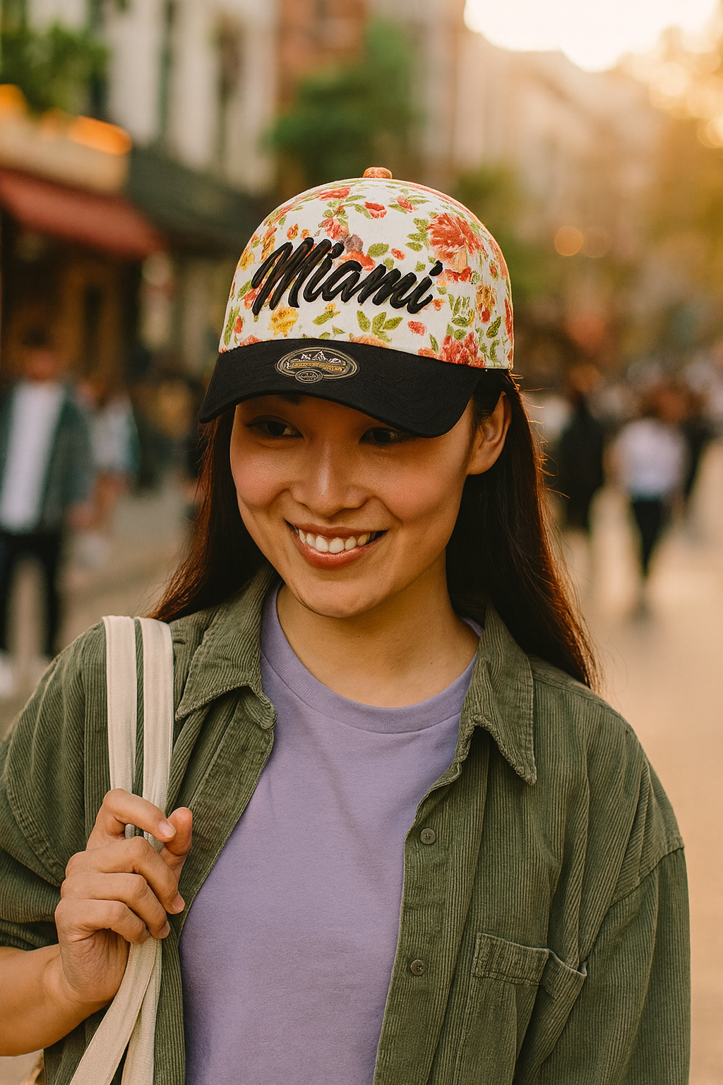 Floral Miami Baseball Cap - Stylish Summer Accessory - Image 5