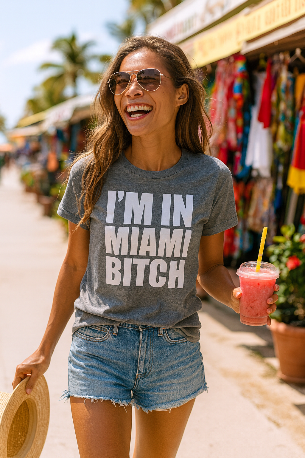 I'm In Miami Graphic T-Shirt - Casual Statement Tee - Image 3