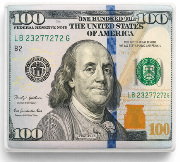 Miami Beach Souvenir Magnet - $100 Bill Design - Image 1