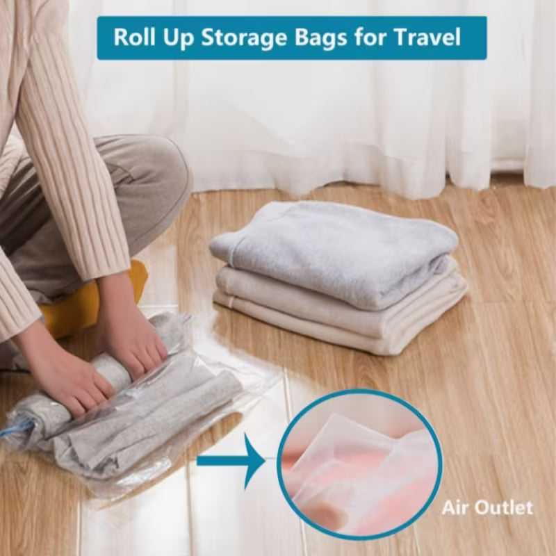 Durable Budget-Friendly Compression Bag with Double Zipper Seal - MEDIUM - Image 5