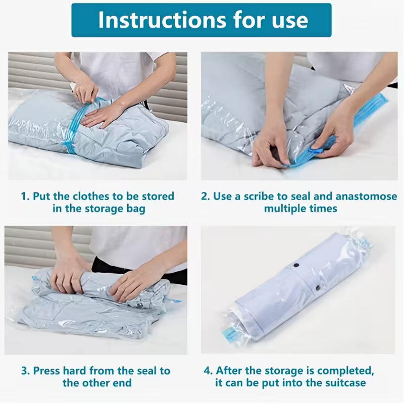 Durable Budget-Friendly Compression Bag with Double Zipper Seal - LARGE - Image 4