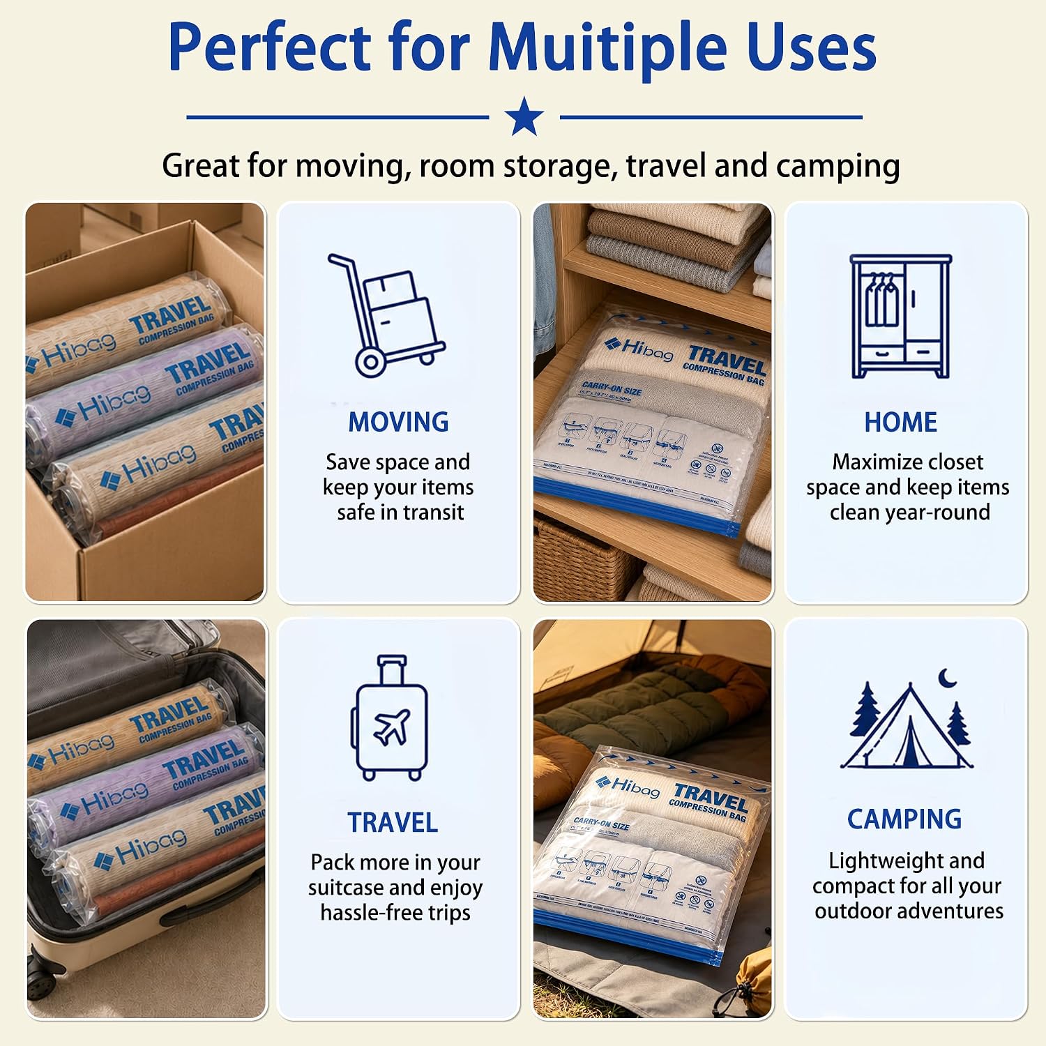 Durable Budget-Friendly Compression Bag with Double Zipper Seal - LARGE - Image 6