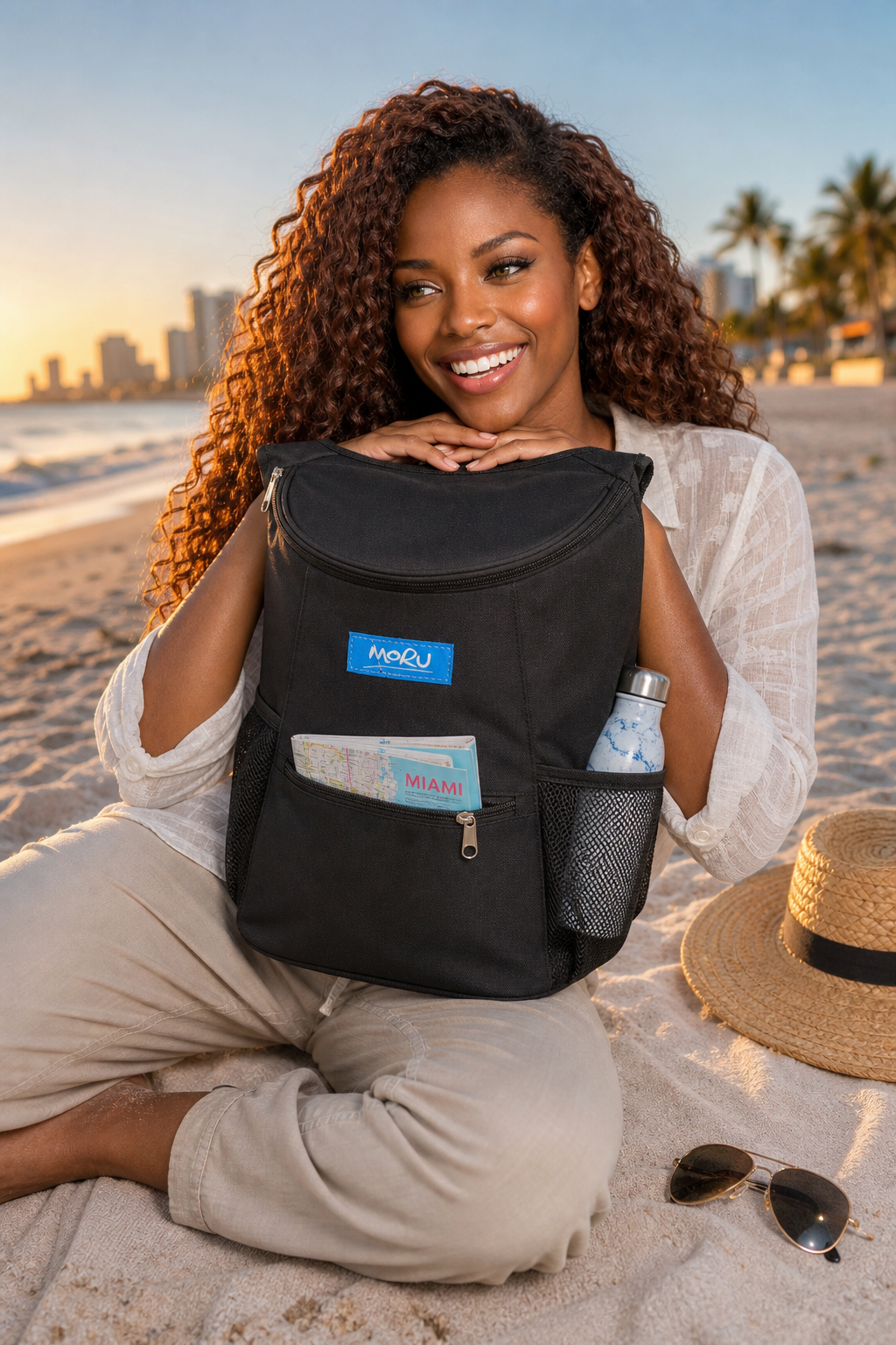 Moru 12-Can Backpack Cooler with Convenient Storage Pockets - Image 3